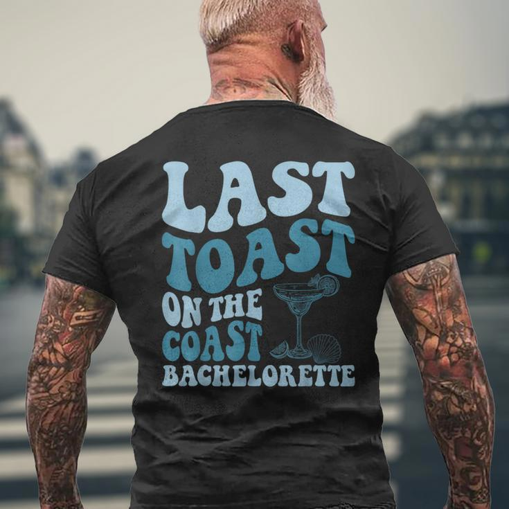 Last Toast On The Coast Margarita Beach Bachelorette Party Men's T-shirt Back Print Gifts for Old Men