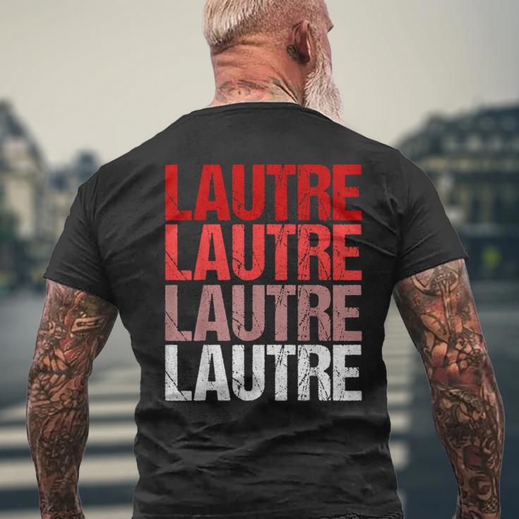 Lautre Dialekt Lautern S T-Shirt mit Rückendruck Geschenke für alte Männer