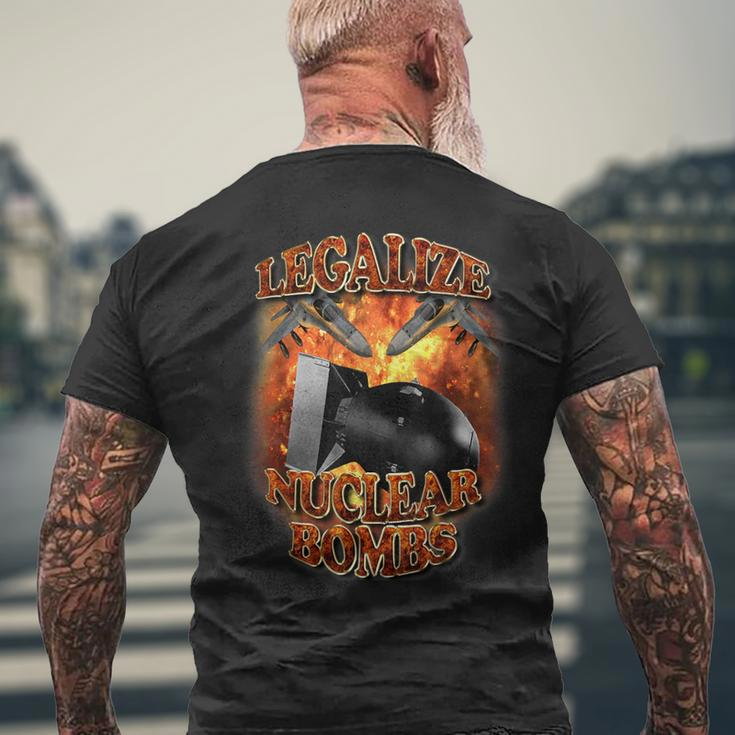 Legalize Nuclear Bombs Meme Vintage Vintage Rap Men's T-shirt Back Print Gifts for Old Men
