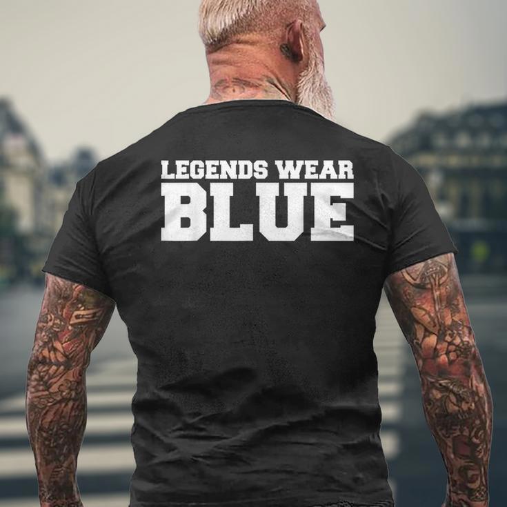 Legends Wear Blue Team Spirit Game Competition Color Sports Men's T-shirt Back Print Gifts for Old Men