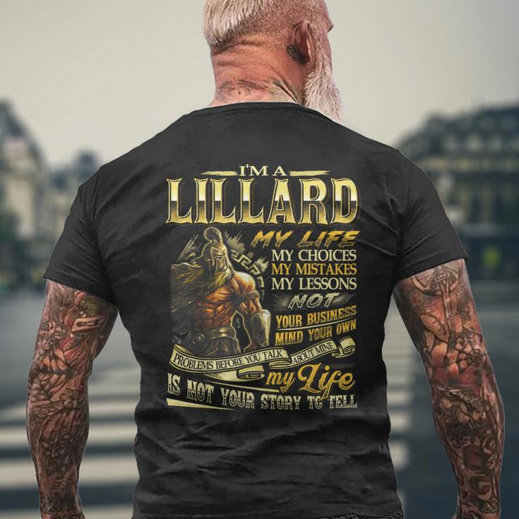 Lillard Family Name Lillard Last Name Team Men's T-shirt Back Print Gifts for Old Men