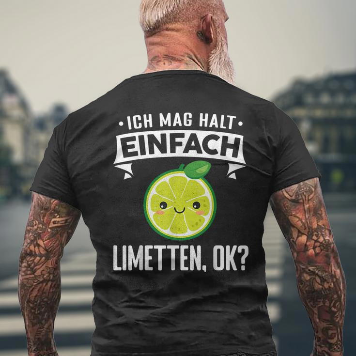 Limette Ich Mag Halt Einfach Limetten T-Shirt mit Rückendruck Geschenke für alte Männer