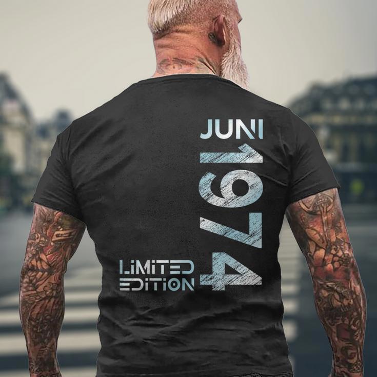 Limited Edition Juni 1974 Mann Frau 50 Geburtstag T-Shirt mit Rückendruck Geschenke für alte Männer