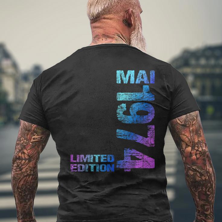 Limited Edition Mai 1974 Mann Frau 50 Geburtstag T-Shirt mit Rückendruck Geschenke für alte Männer