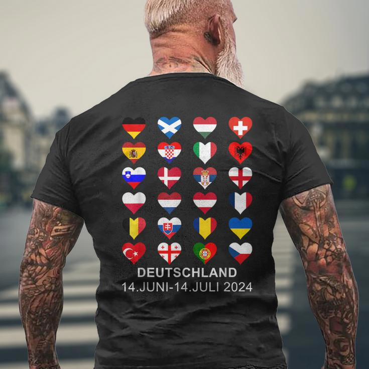 List Flag Of Countries In Eur Germany 2024 Men's T-shirt Back Print Gifts for Old Men