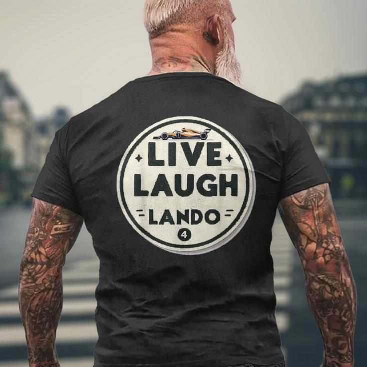 Live Laugh Lando F1 Inspired Men's T-shirt Back Print Gifts for Old Men