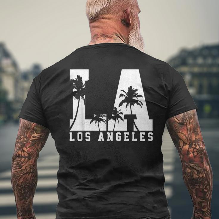 Los Angeles La California Usa America Souvenir T-Shirt mit Rückendruck Geschenke für alte Männer