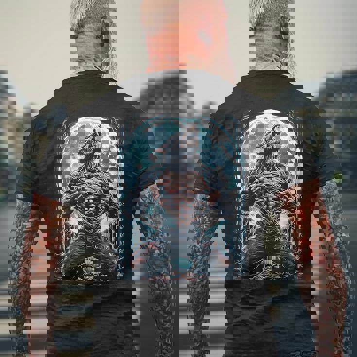 Loup-Garou Déchirant Alpha Larme Loup Pleine Lune T-shirt imprimé