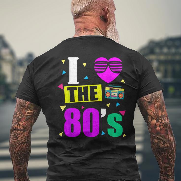 I Love 80'S 80S Retro Motto T-Shirt mit Rückendruck Geschenke für alte Männer