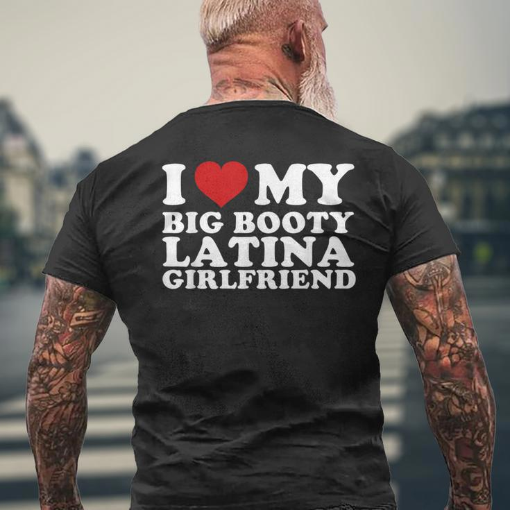 I Love My Big Booty Latina Girlfriend I Heart My Latina Gf Men's T-shirt Back Print Gifts for Old Men