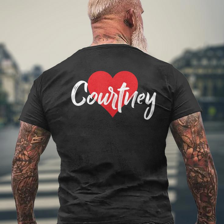 I Love Courtney First Name I Heart Named Men's T-shirt Back Print Gifts for Old Men