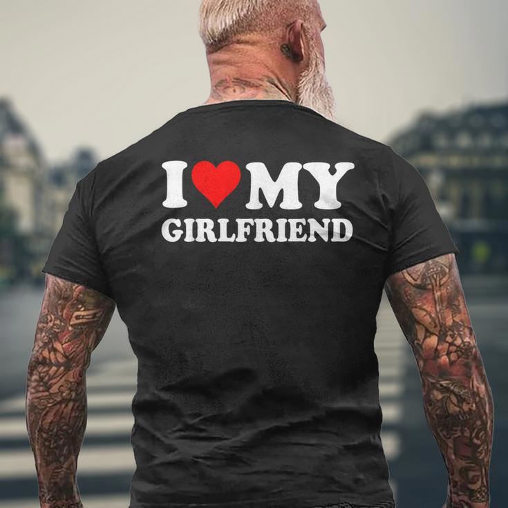 I Love My Girlfriend Gf I Heart My Girlfriend Gf Men's T-shirt Back Print Gifts for Old Men