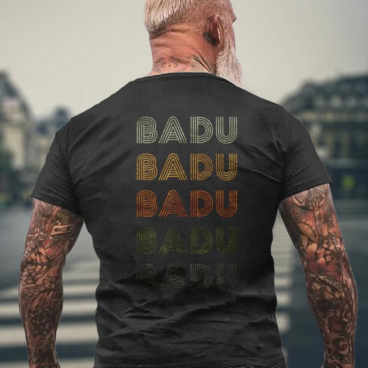 Love Heart Badu Grunge Vintage Style Black Badu Men's T-shirt Back Print Gifts for Old Men