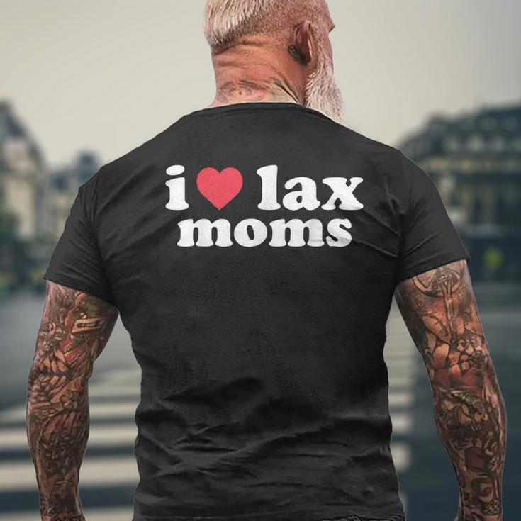 I Love Lax Moms Men's T-shirt Back Print Gifts for Old Men