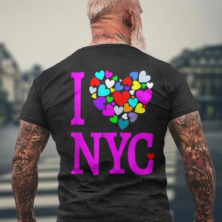 I Love NycHeart New York City T Men's T-shirt Back Print Gifts for Old Men
