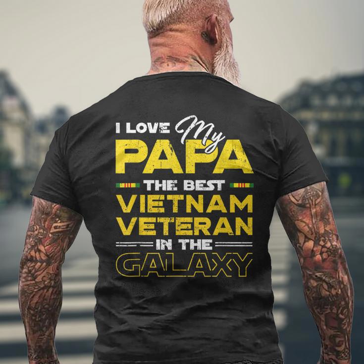 I Love My Papa The Best Vietnam Veteran In The Galaxy Men's T-shirt Back Print Gifts for Old Men