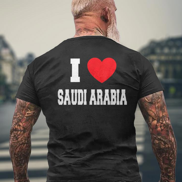 I Love Saudi Arabia T-Shirt mit Rückendruck Geschenke für alte Männer