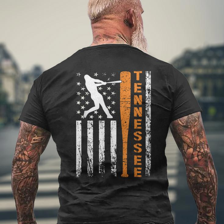I Love Tennessee Souvenir Tennessee Us Baseball Flag 2024 Men's T-shirt Back Print Gifts for Old Men