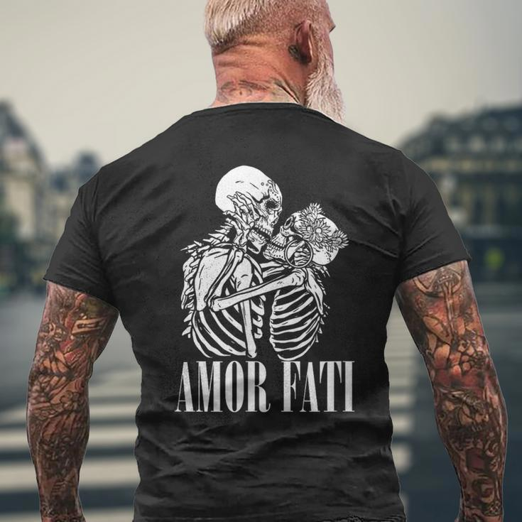 Love Valentine Nietzsche Philosopher Stoizism Amor Fati T-Shirt mit Rückendruck Geschenke für alte Männer