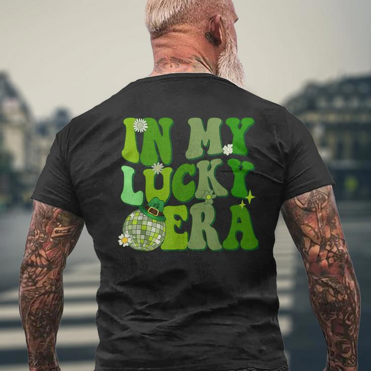 In My Lucky Era St Patrick Paddy Day Retro Disco Men's T-shirt Back Print Gifts for Old Men