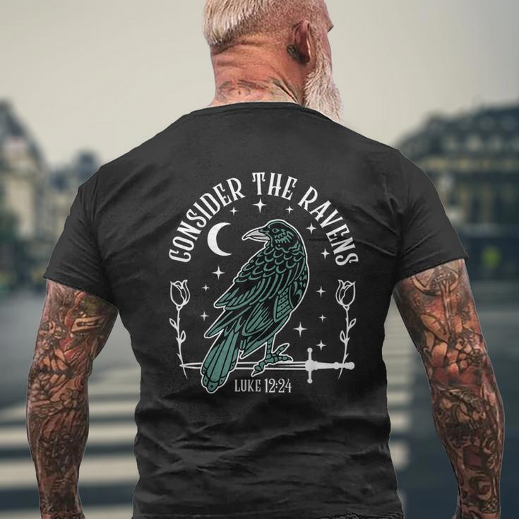 Luke Consider The Raven Men's T-shirt Back Print Gifts for Old Men