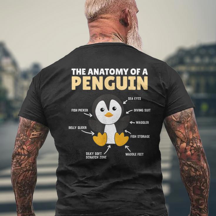 Lustige Erklärung Eines Pinguins Anatomie Eines Pinguins T-Shirt mit Rückendruck Geschenke für alte Männer