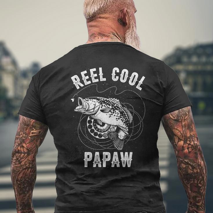 Lustige Rolle Coole Papaw Bekleidung Barsch Angeln Papa Opa T-Shirt mit Rückendruck Geschenke für alte Männer