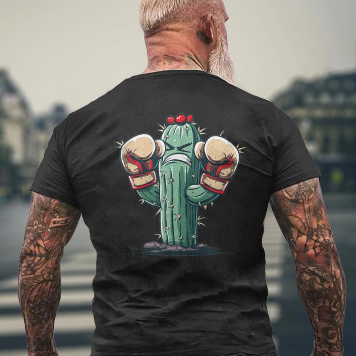 Lustiger Blumenkaktus Für Pflanzenliebhaber T-Shirt mit Rückendruck Geschenke für alte Männer