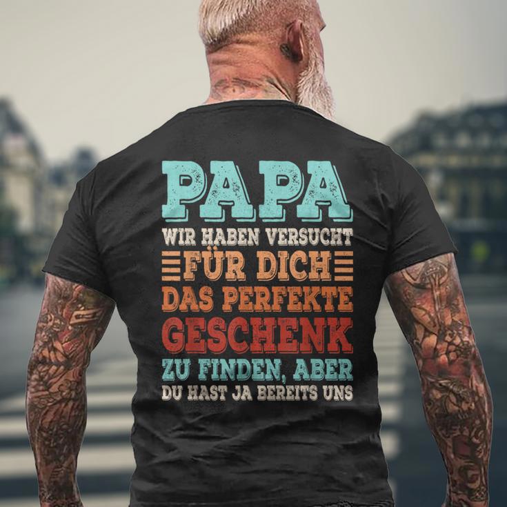 Lustiger Papa Spruchateratertag Retro T-Shirt mit Rückendruck Geschenke für alte Männer