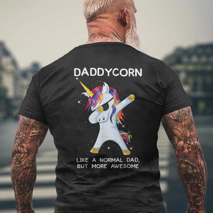 Lustiges Dabbing Einhorn Daddycorn Dab Unicorns Daddy Papa Geschenk T-Shirt mit Rückendruck Geschenke für alte Männer