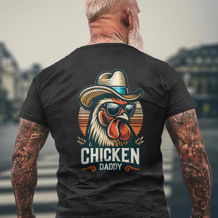 Lustiges Huhn Papa Männer Bauer Hühner Liebhaberatertag T-Shirt mit Rückendruck Geschenke für alte Männer