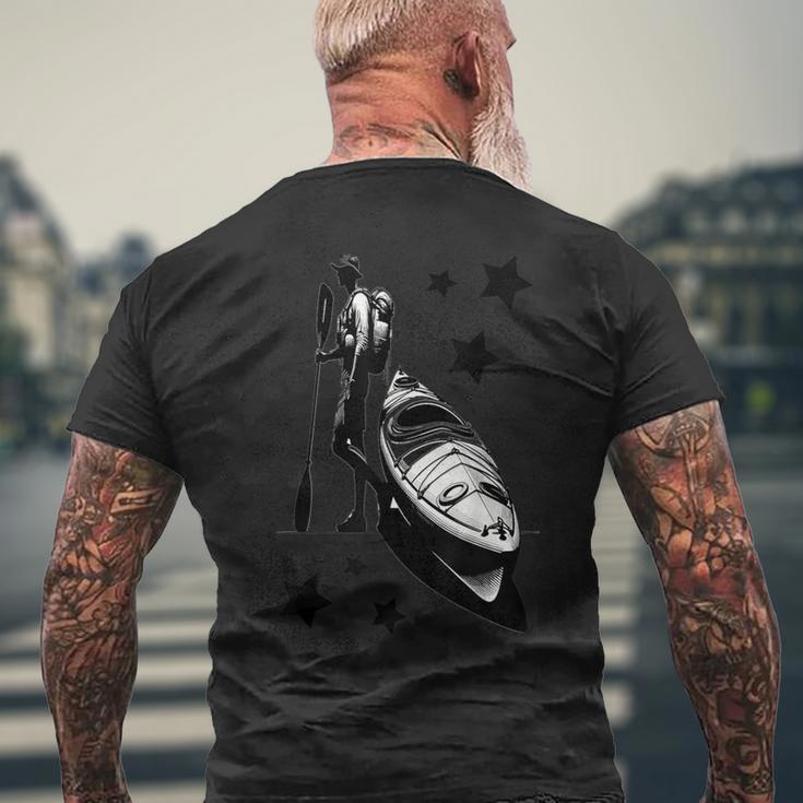 Lustiges Kajak Für Herren Wasserdicht Kajakfahren Paddeln Für Papa T-Shirt mit Rückendruck Geschenke für alte Männer