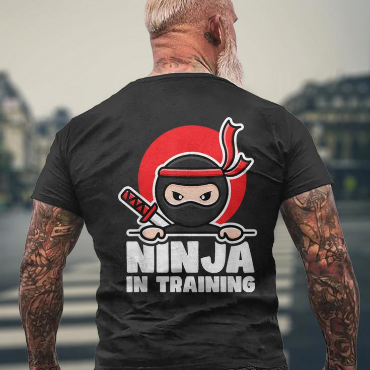 Lustiges Ninja Kampfsport Kinder T-Shirt mit Rückendruck Geschenke für alte Männer