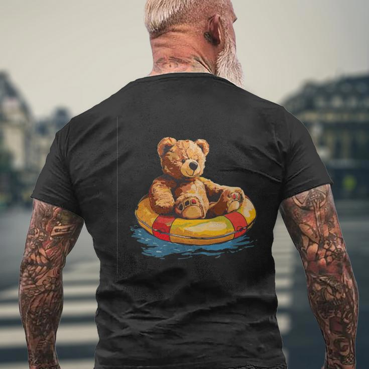 Lustiges Schwimmer-Outfit Mit Teddybär Für Schwimmring-Liebhaber T-Shirt mit Rückendruck Geschenke für alte Männer