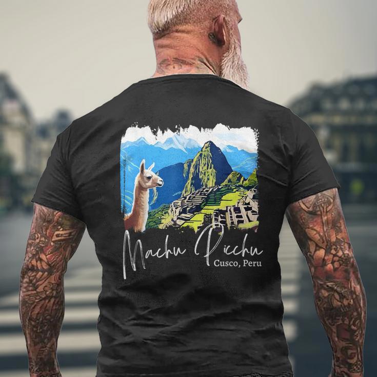 Machu Picchu T-Shirt mit Rückendruck Geschenke für alte Männer