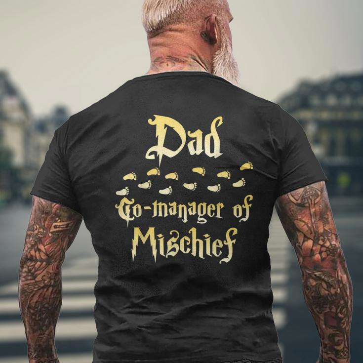 Magical Dad Manager Of Mischief Matching Family Birthday Men's T-shirt Back Print Gifts for Old Men