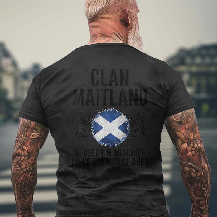 Maitland Clan Scottish Family Name Scotland Heraldry Men's T-shirt Back Print Gifts for Old Men