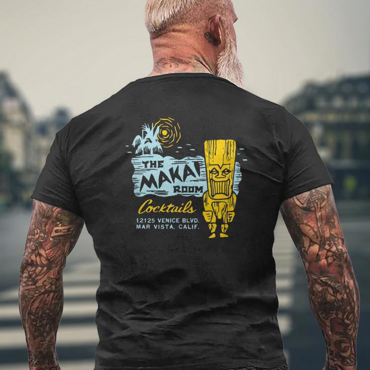 Makai Room Tiki Bar Los Angeles Retro Vintage Men's T-shirt Back Print Gifts for Old Men