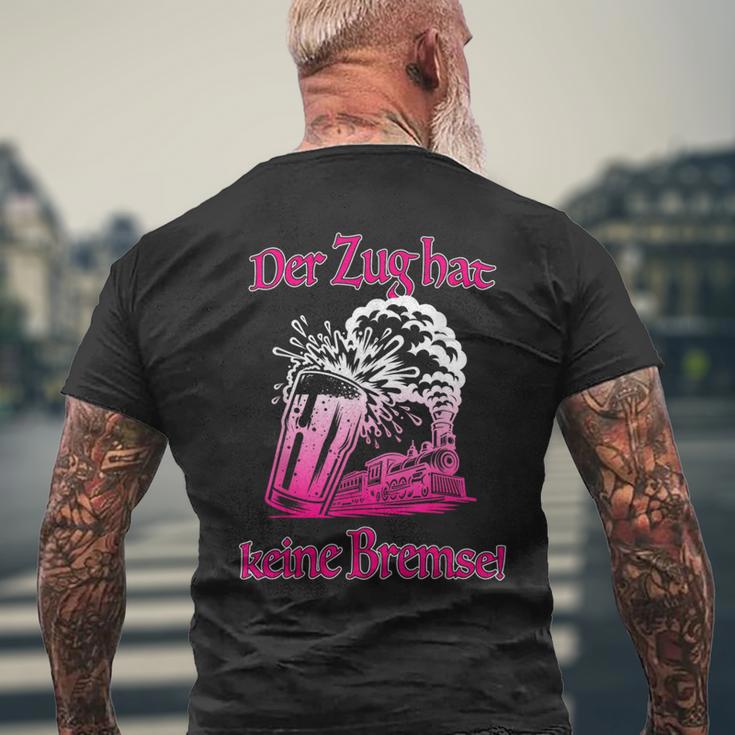 Malle Party Der Zug Hat Keine Bremse T-Shirt mit Rückendruck Geschenke für alte Männer