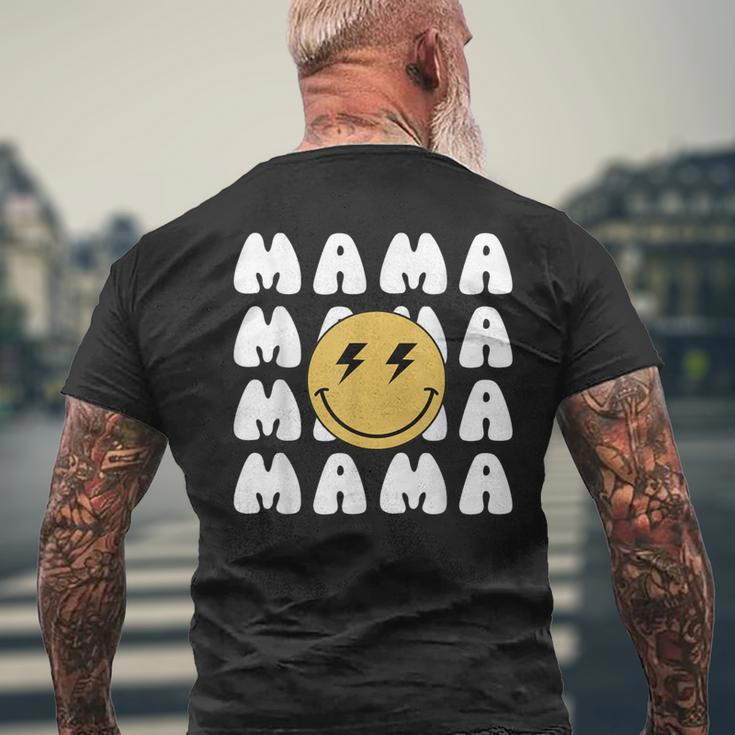 Mama One Happy Dude Birthday Theme Family Matching Men's T-shirt Back Print Gifts for Old Men