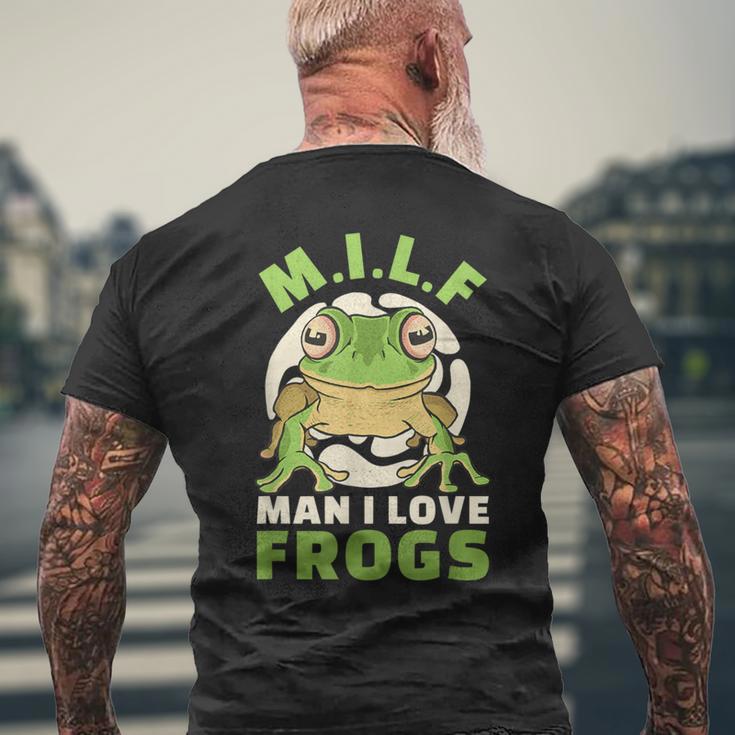 Man Ich Liebe Frogs MILF Frog T-Shirt mit Rückendruck Geschenke für alte Männer