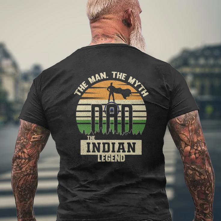 The Man The Myth The Indian Legend Dad Mens Back Print T-shirt Gifts for Old Men