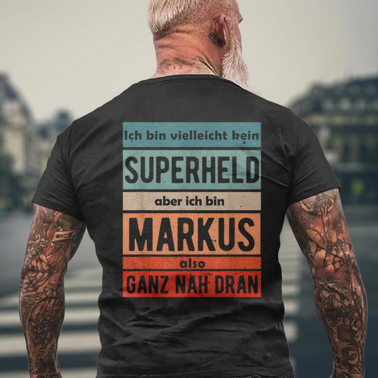 Markus First Name Lettering Boys T-Shirt mit Rückendruck Geschenke für alte Männer
