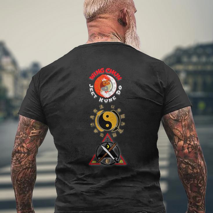 Martial Arts Of Kali Wing Chun Jkd Jeet Kune Do T-Shirt mit Rückendruck Geschenke für alte Männer