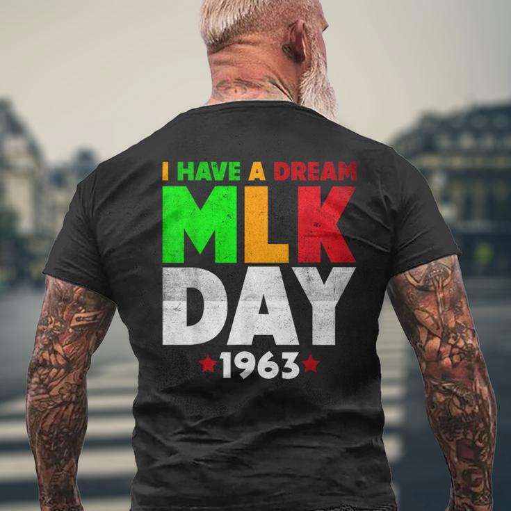 Martin Luther King Jr Day I Have A Dream Mlk Day Colorful Men's T-shirt Back Print Gifts for Old Men