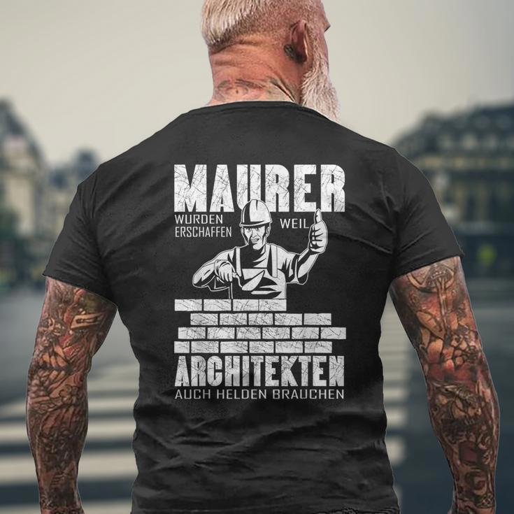 Mason Masrer Weil Architekten Auch Helden Braucht Masrer T-Shirt mit Rückendruck Geschenke für alte Männer