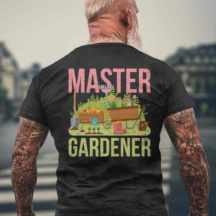 Master Gardener Gardening Men's T-shirt Back Print Gifts for Old Men