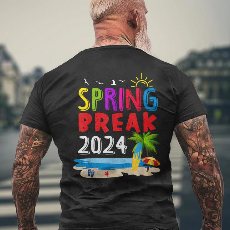 Matching Group Spring Break 2024 Family Vacation Vintage Men's T-shirt Back Print Gifts for Old Men