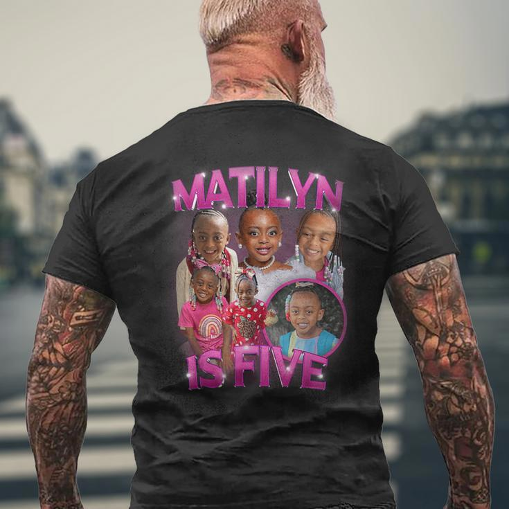 Matilyn Is Five Men's T-shirt Back Print Gifts for Old Men