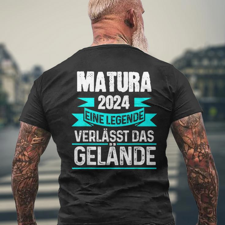 Matura 2024 Eine Legende Verlässt Das Matura Bestanden T-Shirt mit Rückendruck Geschenke für alte Männer